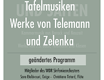 Tafelmusiken - mit Mitgliedern des WDR Sinfonieorchesters